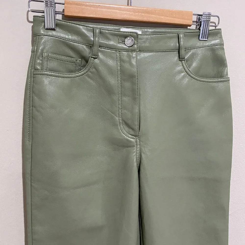 Wilfred Melina Vegan Leather Pant Sage Frost - Picture 6 of 14